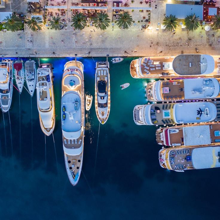 Business retreat on yacht